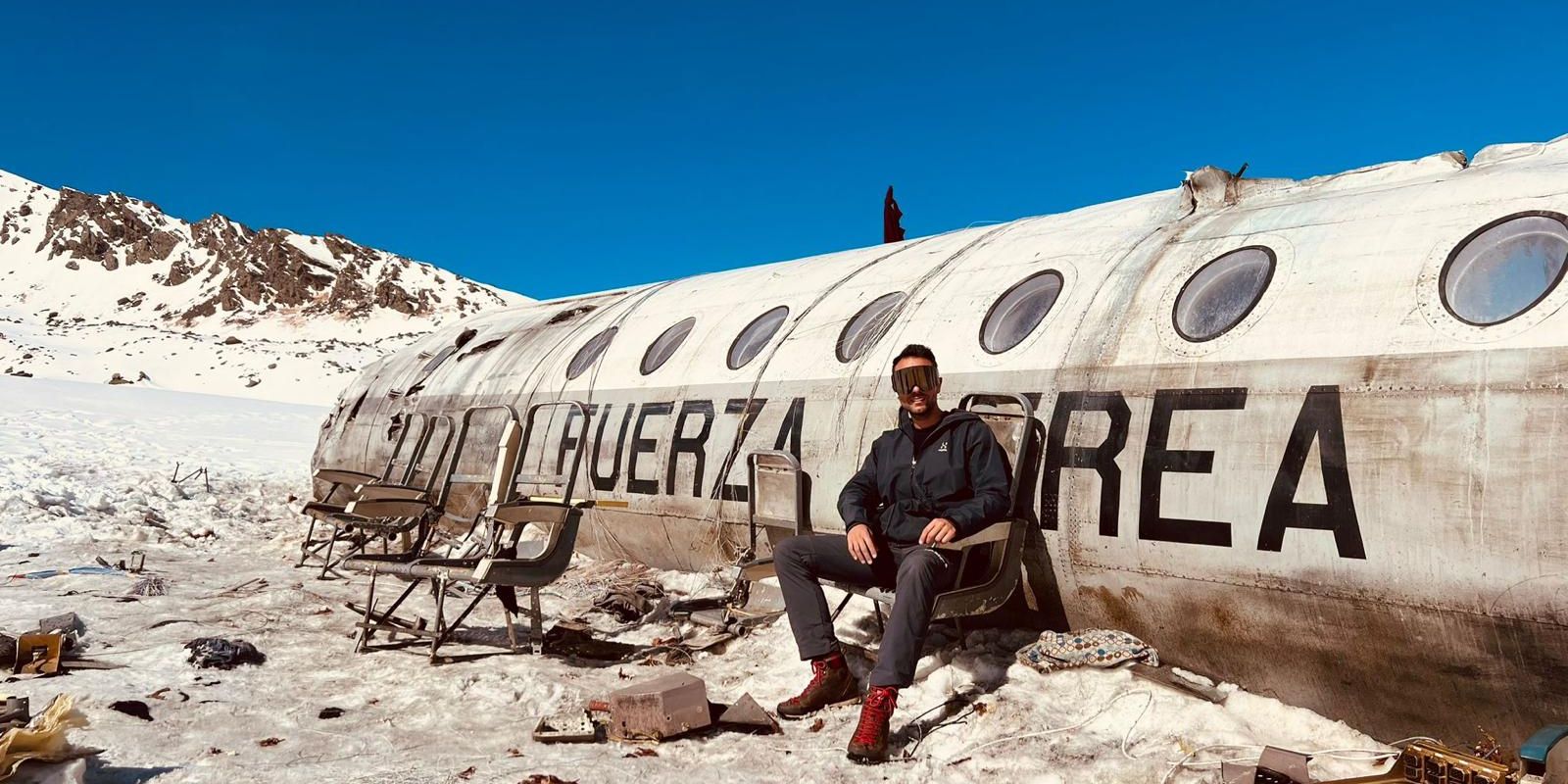 David Ferré, fundador d'Octocamvision, al rodatge de 'La sociedad de la nieve' FOTO: Cedida