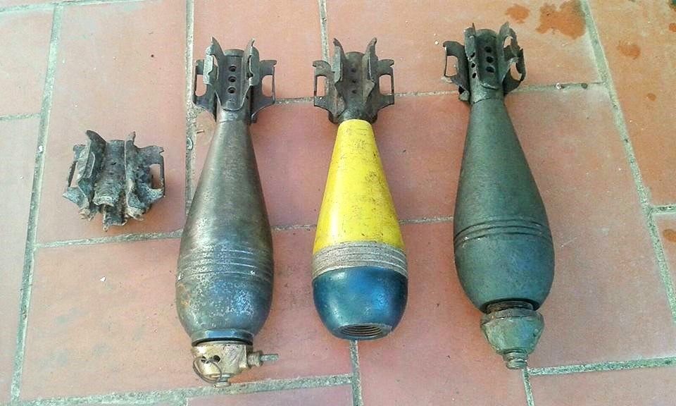 Granades de morter fabricades a Rubí durant la guerra civil. FOTO: Arxiu de GCMR-CER, cedida per Pere Bel Granades de morter fabricades a Rubí durant la guerra civil. FOTO: Arxiu de GCMR-CER, cedida per Pere Bel