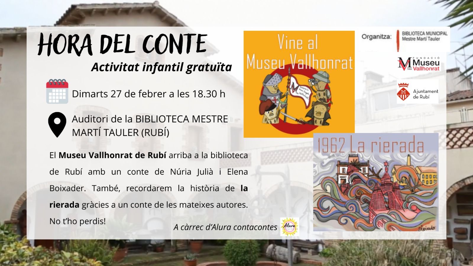 Arriben els Conta-contes del Museu Vallhonrat a la Biblioteca