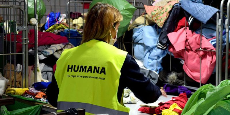 La planta de preparació per a la reutilització que Humana té a l'Ametlla del Vallès. FOTO: Cedida La planta de preparació per a la reutilització que Humana té a l'Ametlla del Vallès. FOTO: Cedida