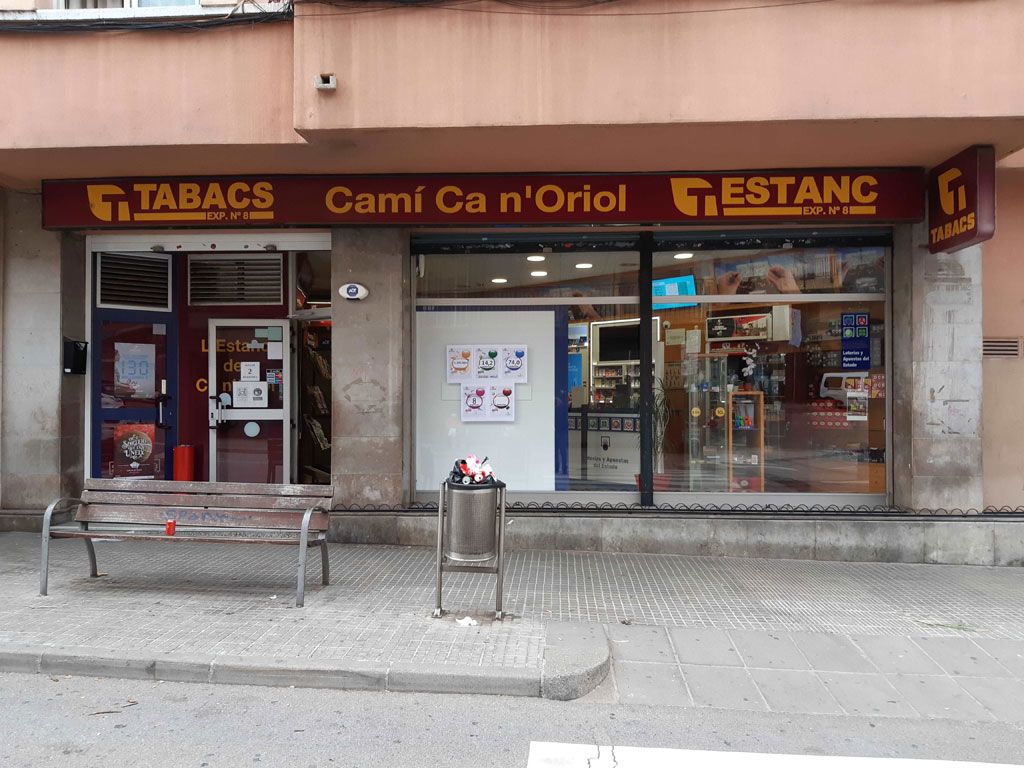 L'estanc situat al camí de Ca n'Oriol número 4, on ha caigut el primer premi de la Loteria Nacional. FOTO: Loteria Nacional L'estanc situat al camí de Ca n'Oriol número 4, on ha caigut el primer premi de la Loteria Nacional. FOTO: Loteria Nacional