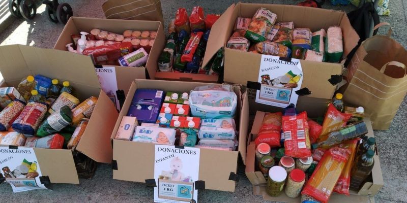 Foto d'arxiu d'una recollida d'aliments d'ASAV. Foto: Arxiu