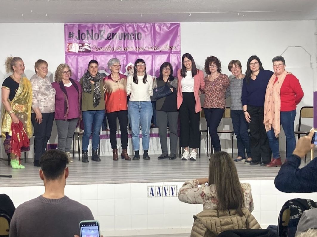 La formació política de En Comú Podem Rubí ha celebrat aquest divendres 15 de març una jornada dedicada al Dia de la Dona. Foto: Cedida