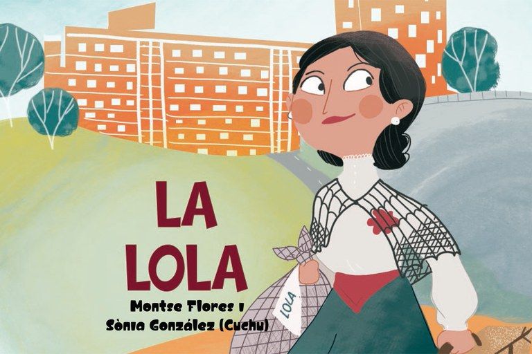 Les rubinenques Montse Flores i Sònia González presenten el conte sobre la geganta Lola del Pinar