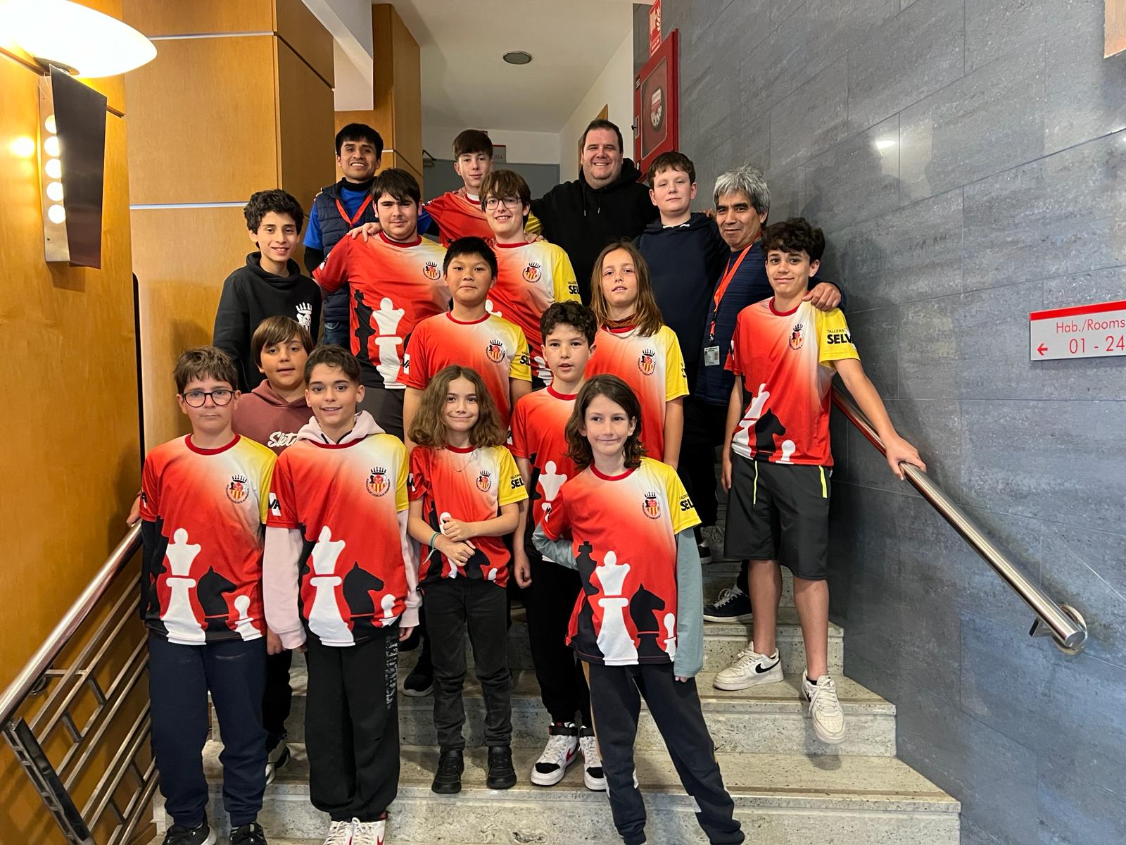 Tot l'equip de la Rubinenca en el campionat de Catalunya. FOTO: Cedida