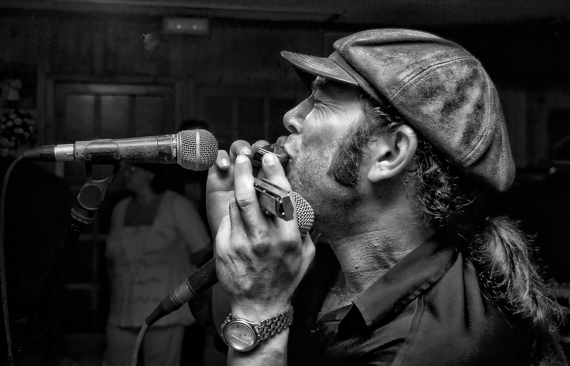 Un exemple de l'exposició "Fotografia solidària a ritme de Blues" de Vicenç Semper Un exemple de l'exposició "Fotografia solidària a ritme de Blues" de Vicenç Semper