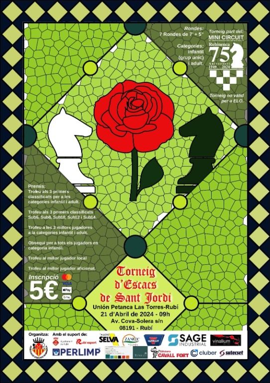 Cartell del torneig d'escacs. 