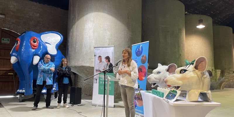 L'alcaldessa de Rubí, Ana María Martínez, a la presentació del conte. Foto: Pablo Sánchez-Montañés