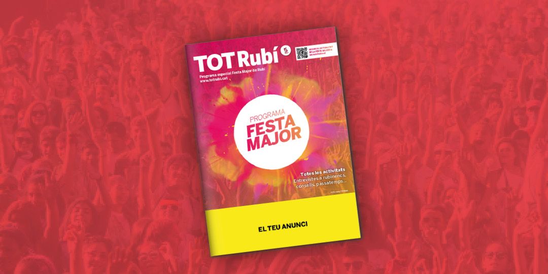 Portada promocional del programa de Festa Major 