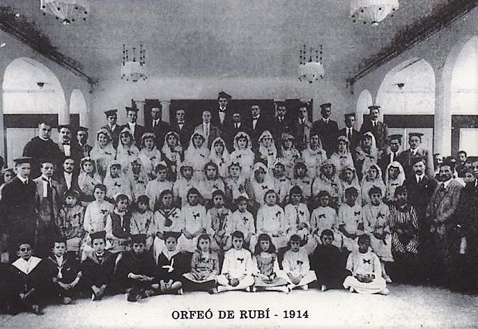 L’Orfeó de Rubí, 1914. FOTO: Arxiu personal de Miquel Rufé L’Orfeó de Rubí, 1914. FOTO: Arxiu personal de Miquel Rufé