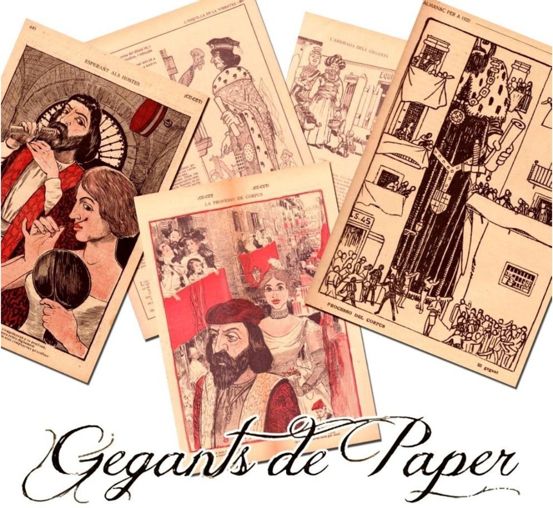 La colla gegantera de Rubí presenta l'exposició "Gegants de paper"