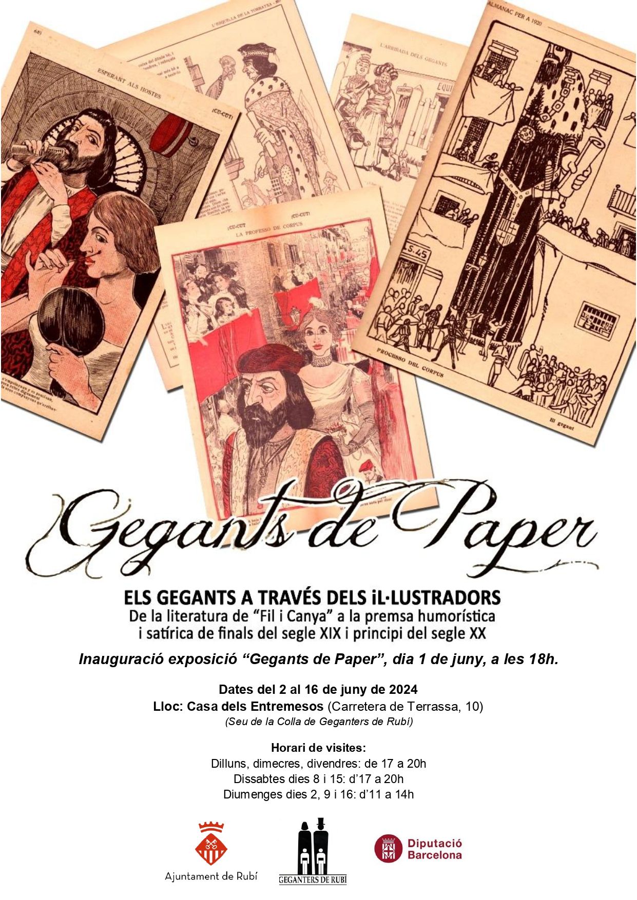 La colla gegantera de Rubí presenta l'exposició "Gegants de paper" La colla gegantera de Rubí presenta l'exposició "Gegants de paper"