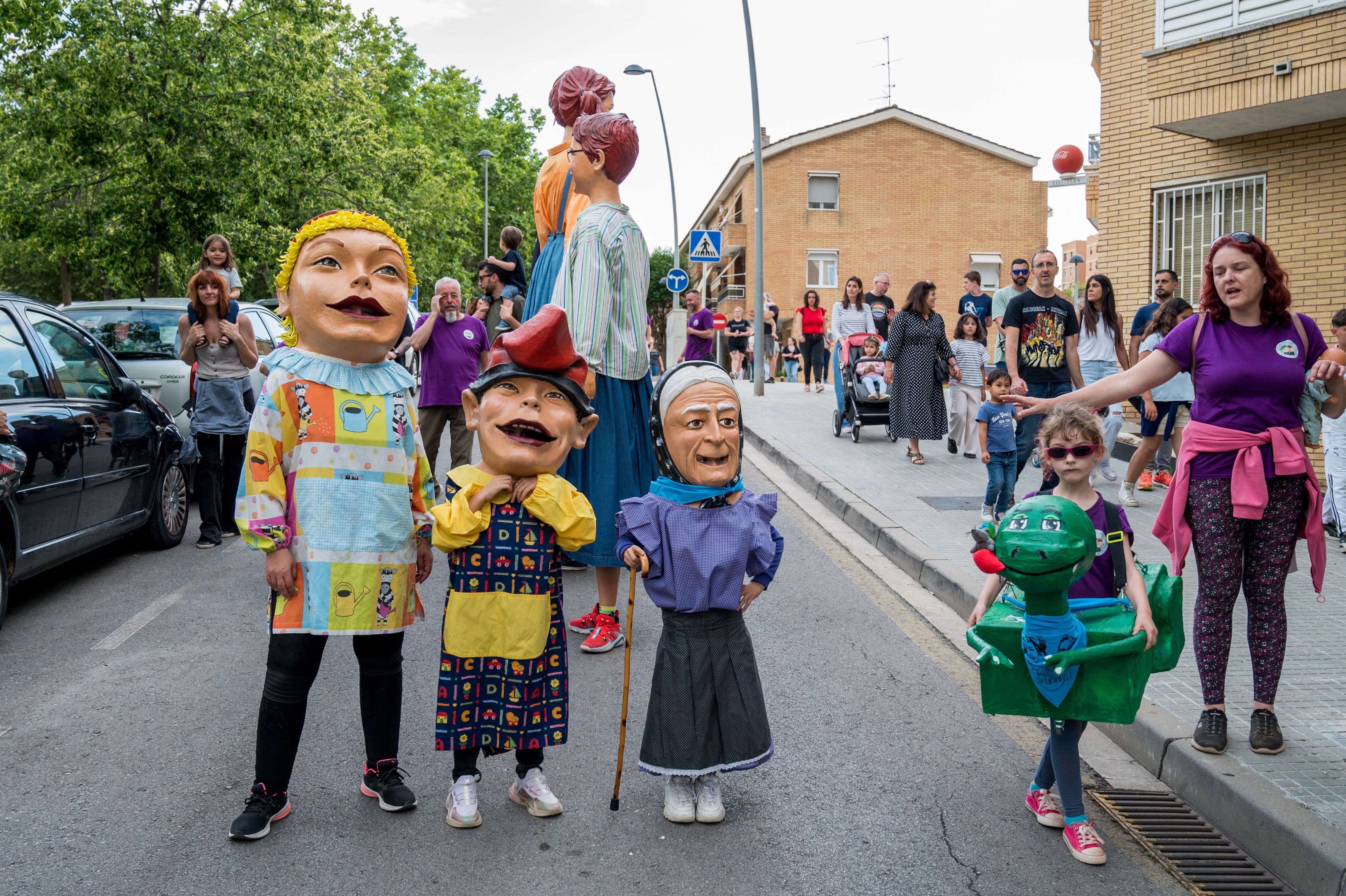 Trobada Gegantera de la 38ª Festa del barri de Ca n'Oriol. Foto: Carmelo Jiménez