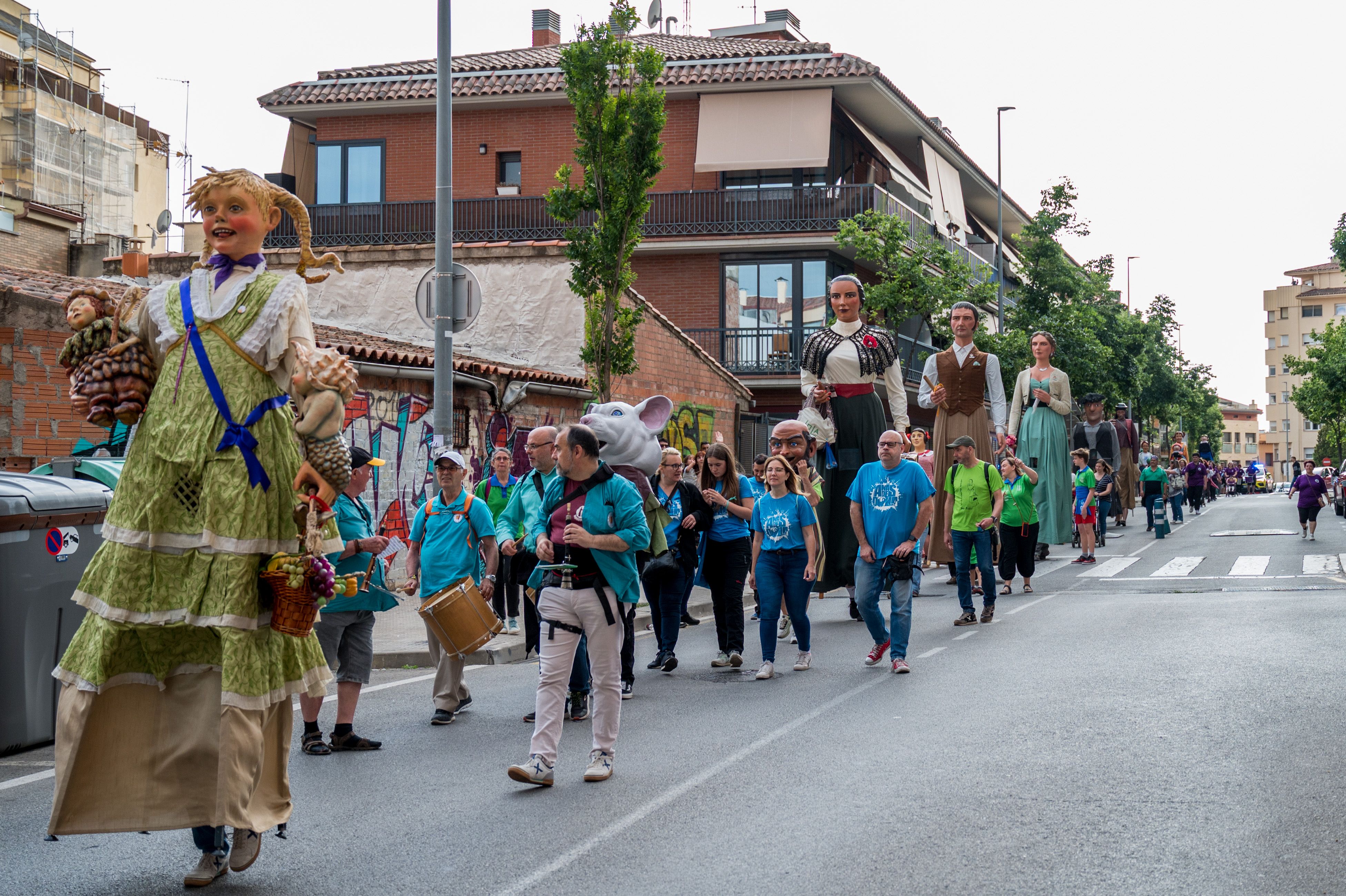 Trobada Gegantera de la 38ª Festa del barri de Ca n'Oriol. Foto: Carmelo Jiménez