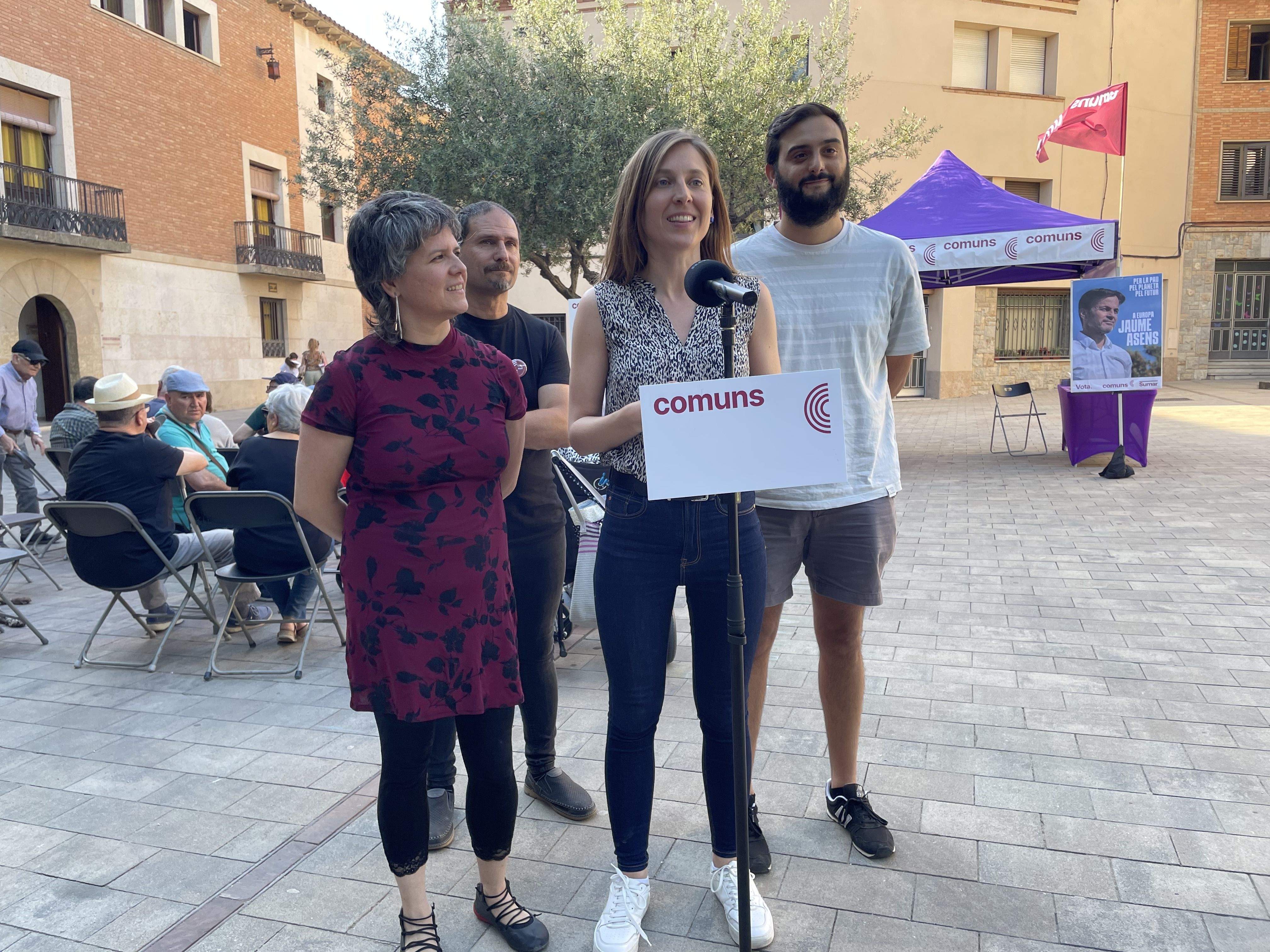 Júlia Miralles a l'acte de Comuns-Sumar. FOTO: Estela Luengo Júlia Miralles a l'acte de Comuns-Sumar. FOTO: Estela Luengo