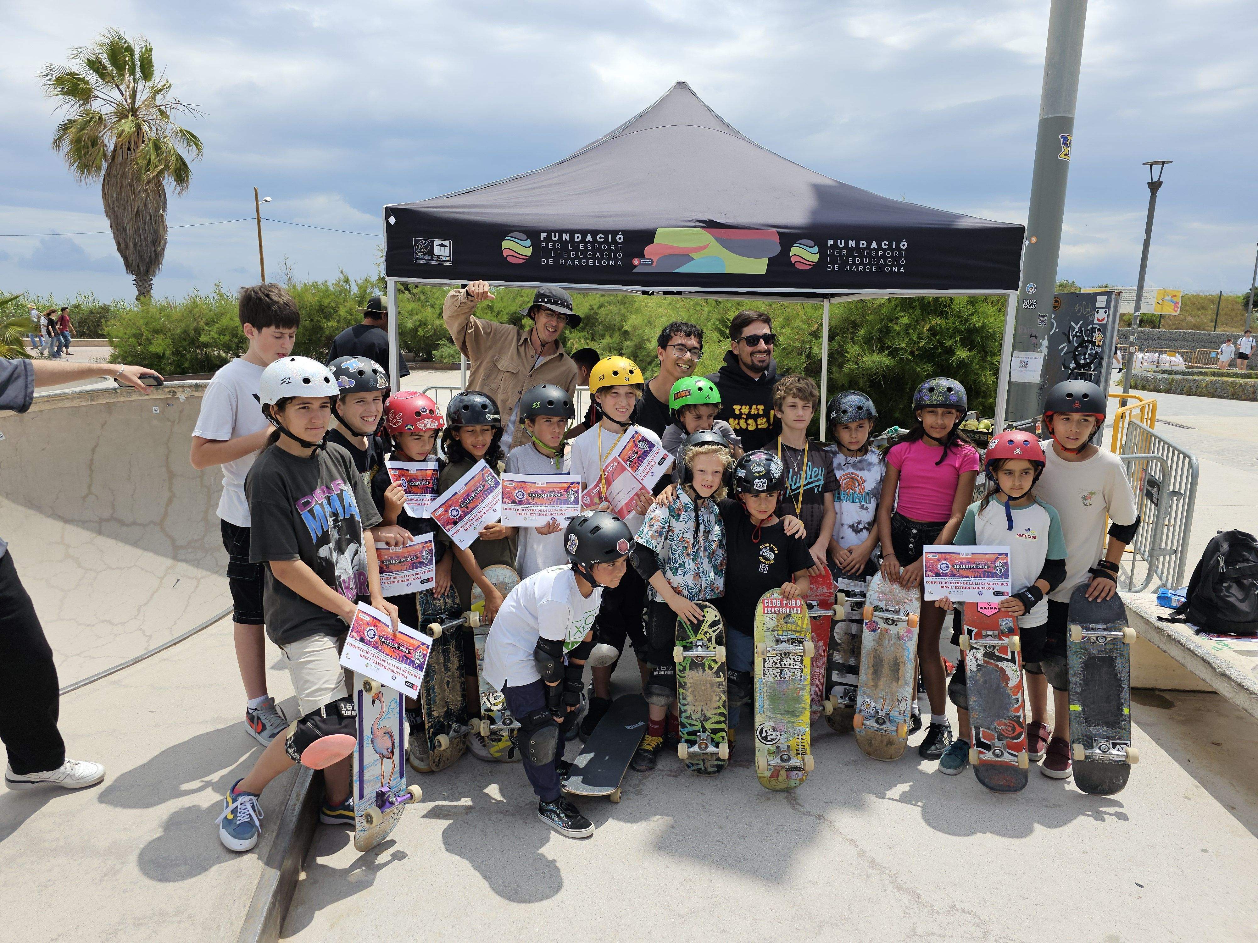 El rubinenc Hugo Heijen, segon a la Lliga Skate BCN 2024. FOTO: Cedida