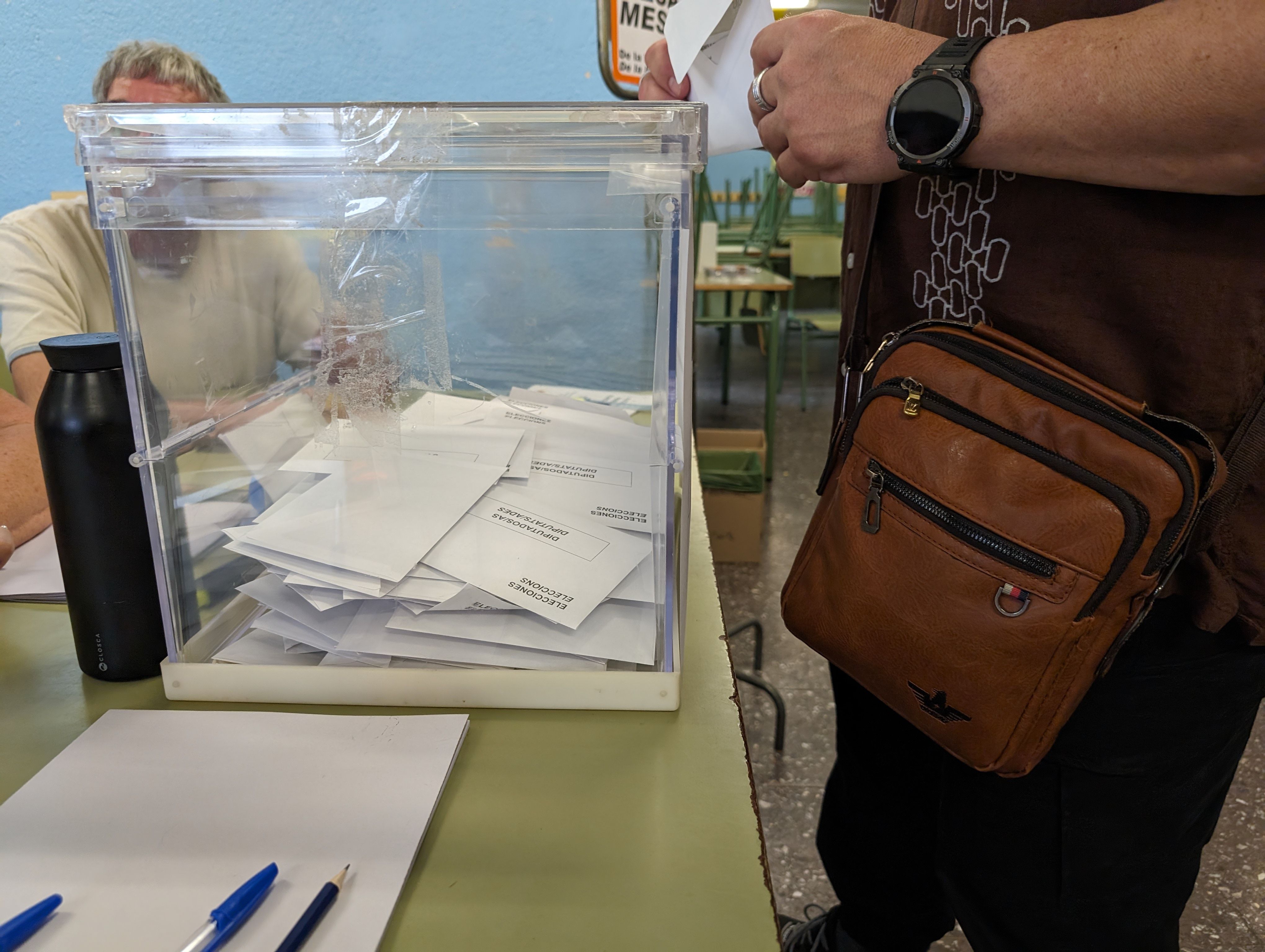 Els rubinencs voten a les eleccions al Parlament Europeu 2024. FOTO: Redacció