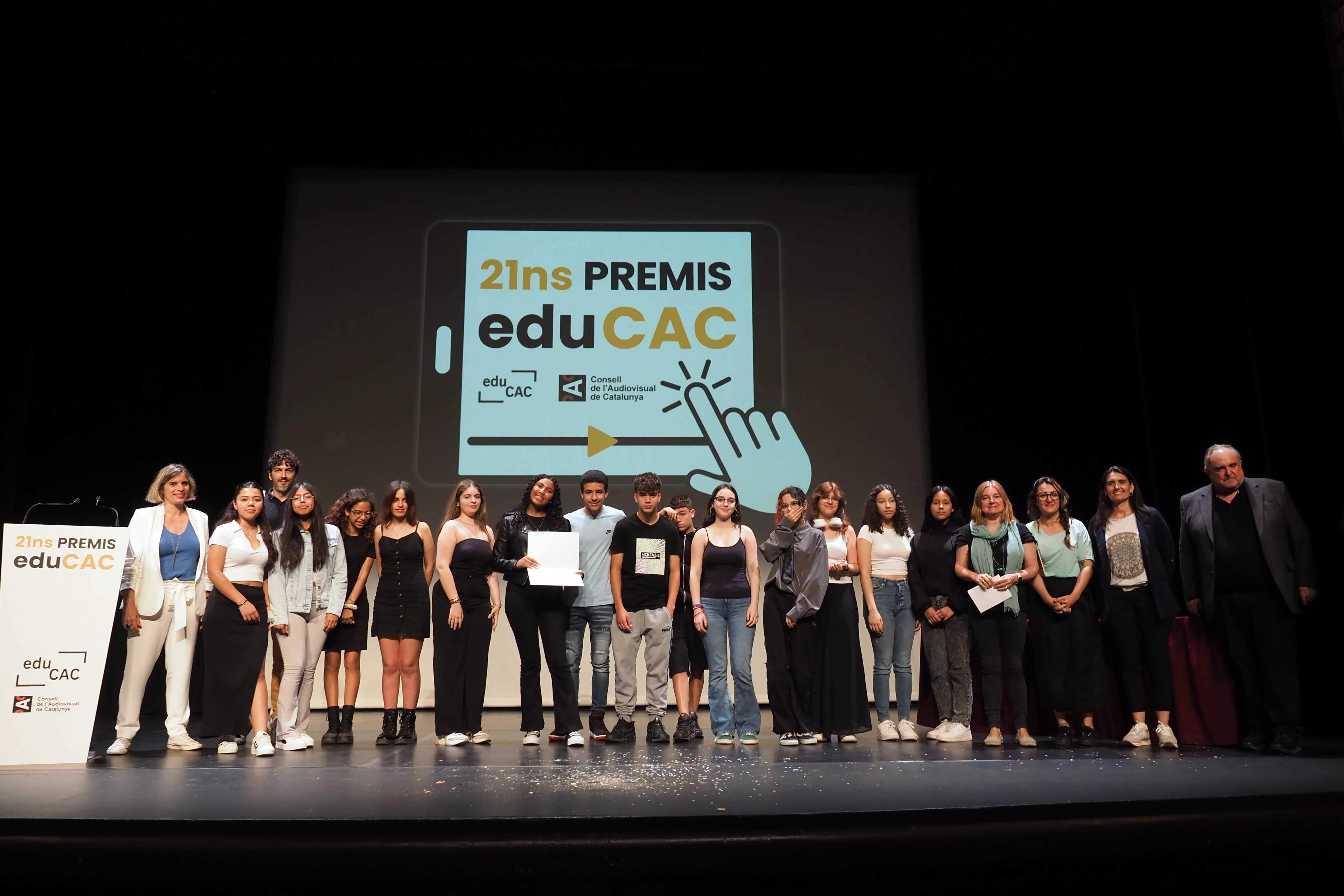 L'institut Torrent dels Alous guanya el 1r premi a la XXI edició dels premis eduCAC. FOTO: Cedida