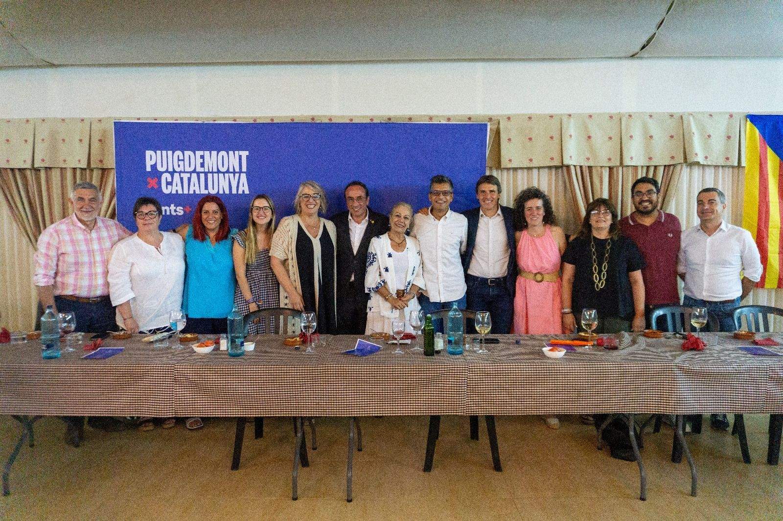 Junts ha celebrat aquest dijous 18 de juliol a les 20:30h el seu sopar comarcal d'estiu. Foto: Cedida