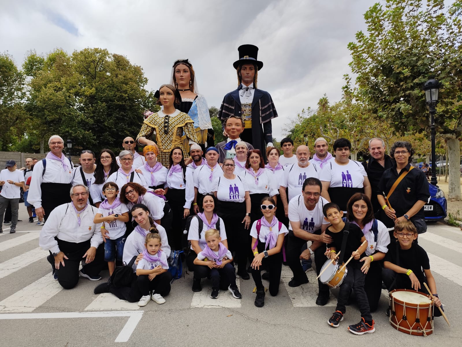 Colla Gegantera de Rubí a Barcelona per la Diada 24. FOTO: Cedida
