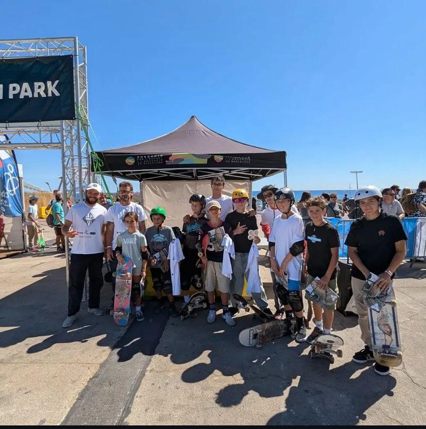 Els rubinencs Hugo Heijen i Nico Guardia, 1r i 2n del TOP 10 de la Lliga Skate BCN. FOTO: Cedida