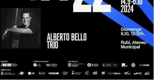 El Trio del guitarrista Alberto Bello visitarà Rubí el pròxim 6 d'octubre