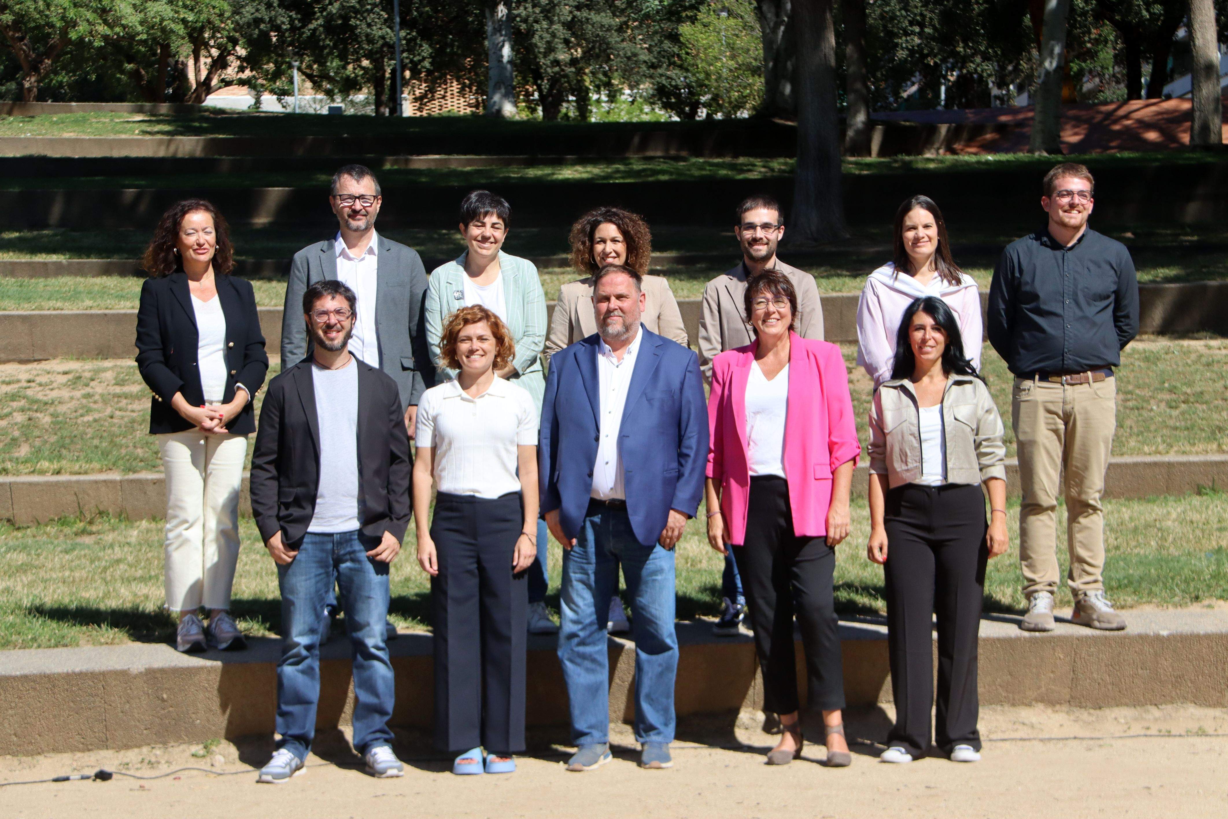 La proposta d'equip de la nova permanent d'ERC proposada per Junqueres. FOTO: Eli Don