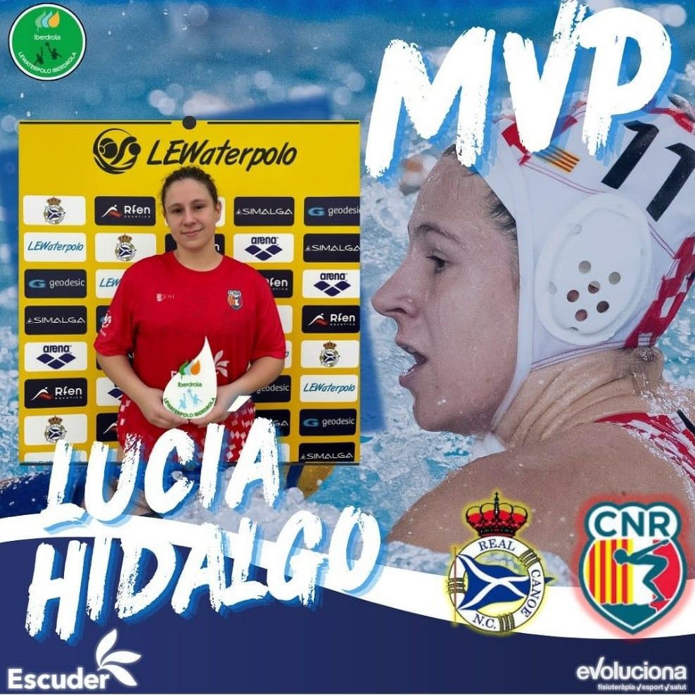 La waterpolista del CN Rubí Lucia Hidalgo, va ser escollida millor jugadora de l’enfrontament. La waterpolista del CN Rubí Lucia Hidalgo, va ser escollida millor jugadora de l’enfrontament.