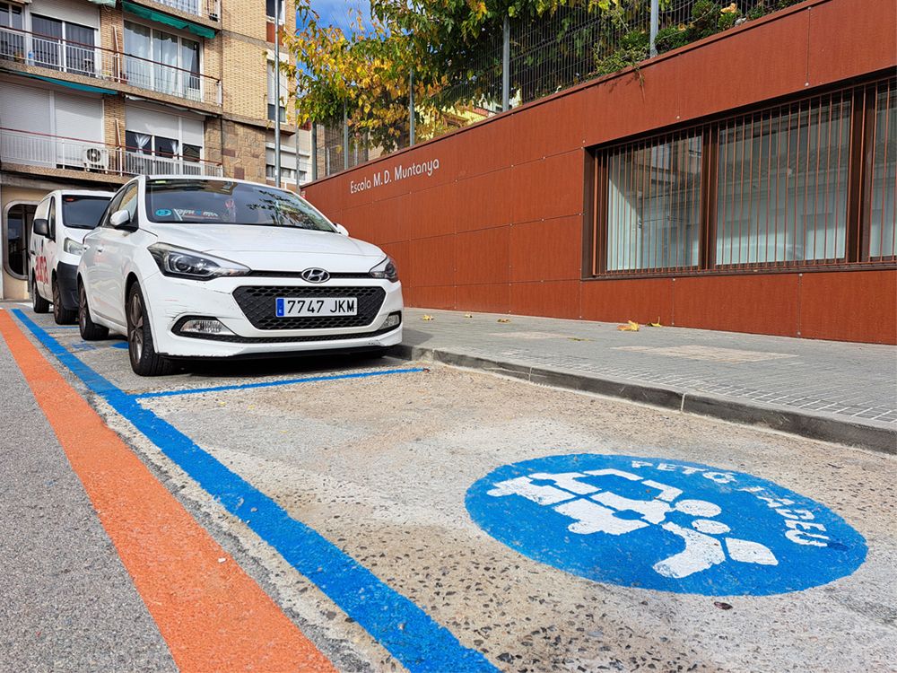 Una zona de "Petó i adeu" en una escola d'Esparreguera FOTO: Aj. Esparreguera