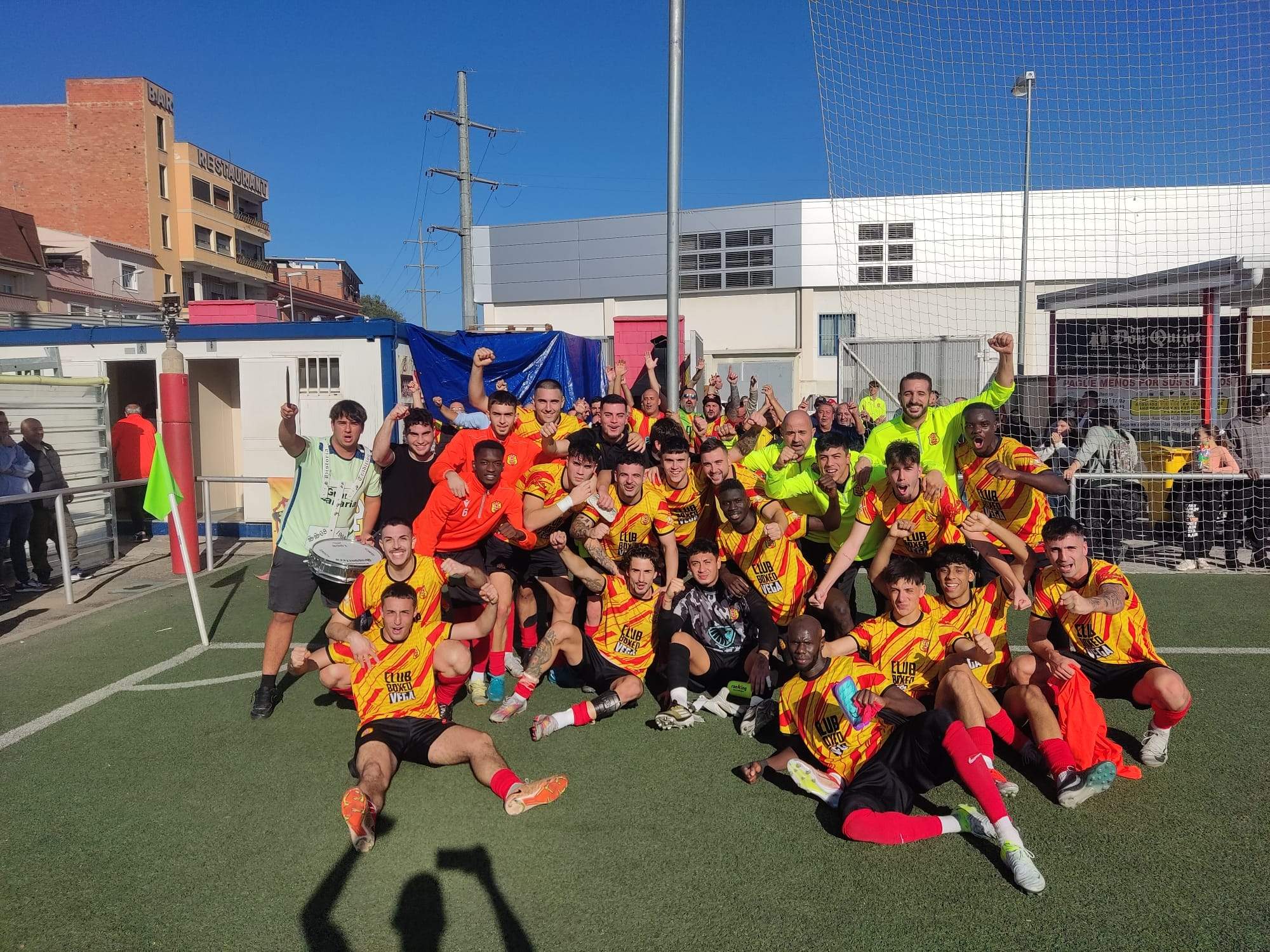 Victòria del Veinti davant del Santfeliuenc. FOTO: Cedida