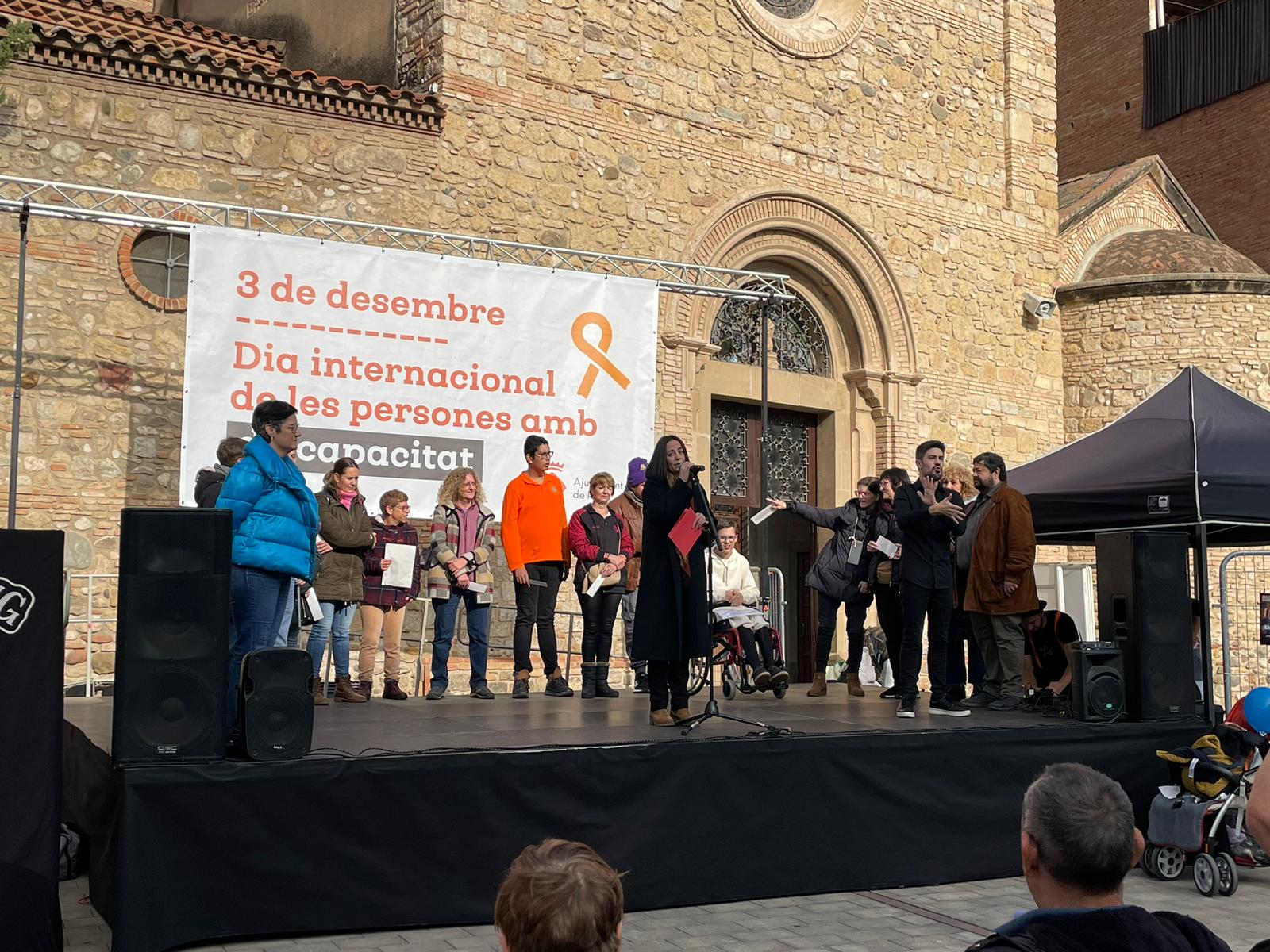 Lectura del manifest del Dia Internacional de les Persones amb Discapacitat 2024 FOTO: Marta Casas