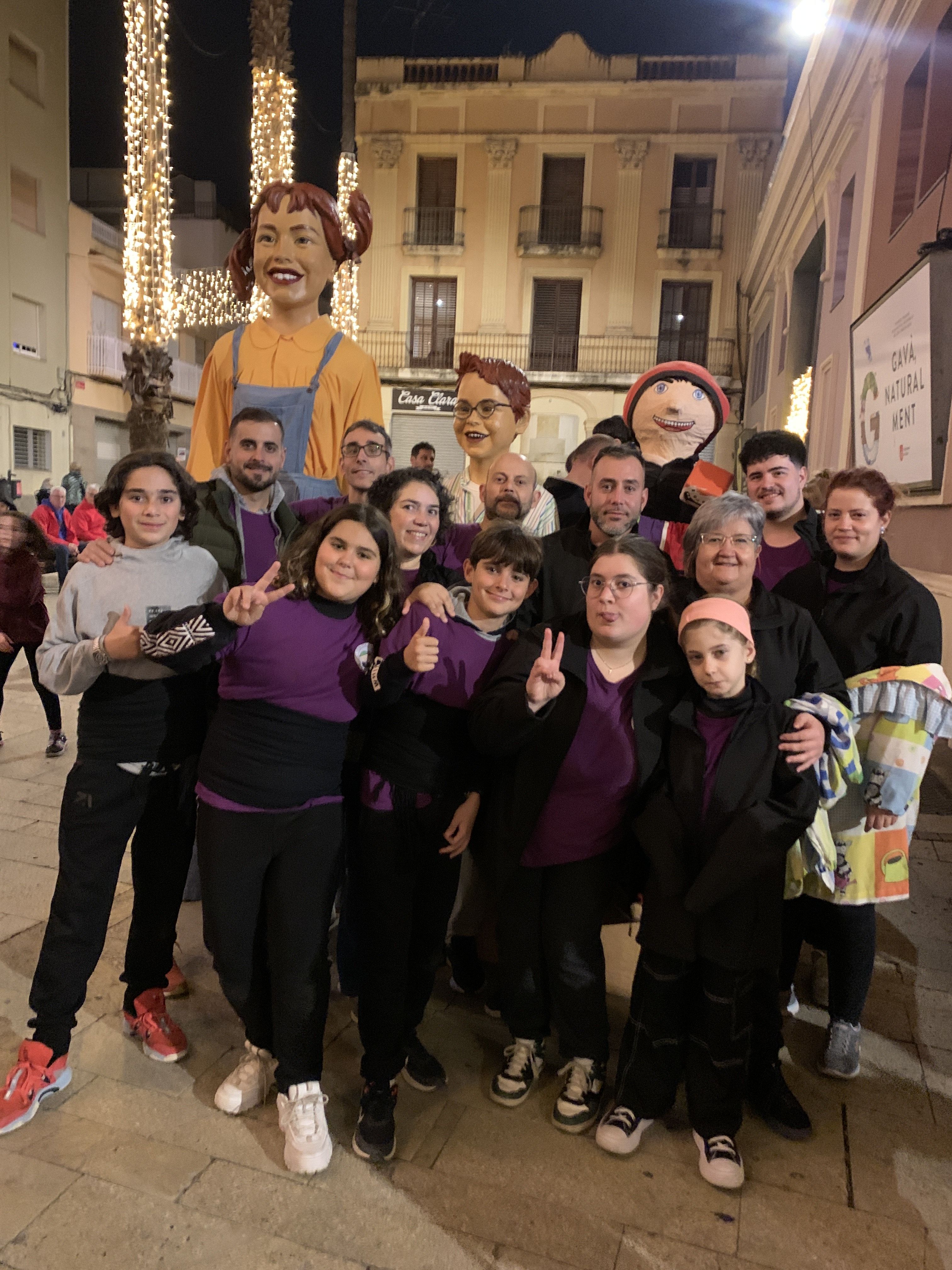 Els Gegants de Ca n’Oriol visiten Gavà en la 3a Trobada Gegantera d’hivern. FOTO: Cedida
