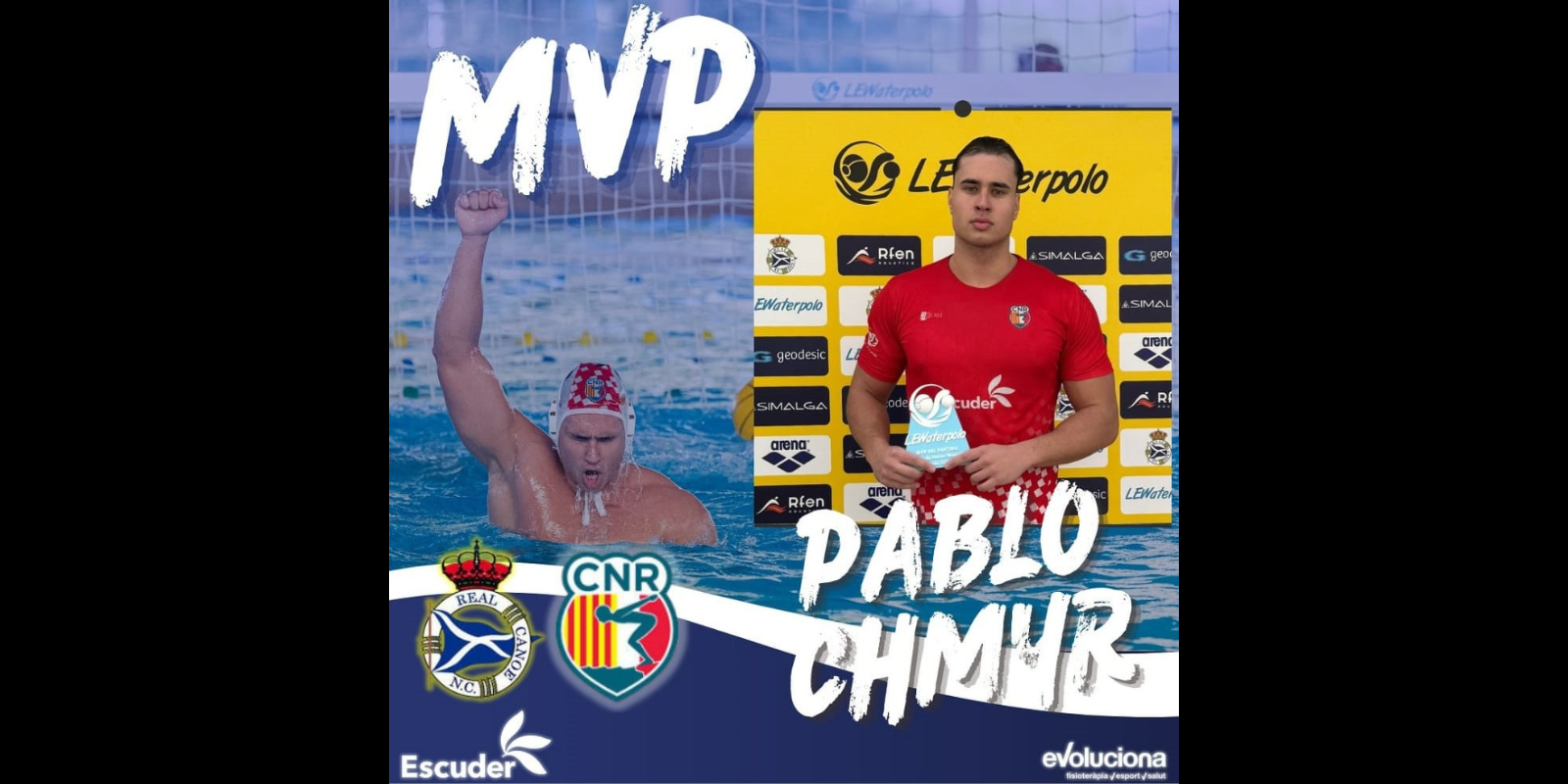 Pablo chmyr va ser l'MVP durant la victòria de l’equip absolut masculí de waterpolo. FOTO: Cedida Pablo chmyr va ser l'MVP durant la victòria de l’equip absolut masculí de waterpolo. FOTO: Cedida