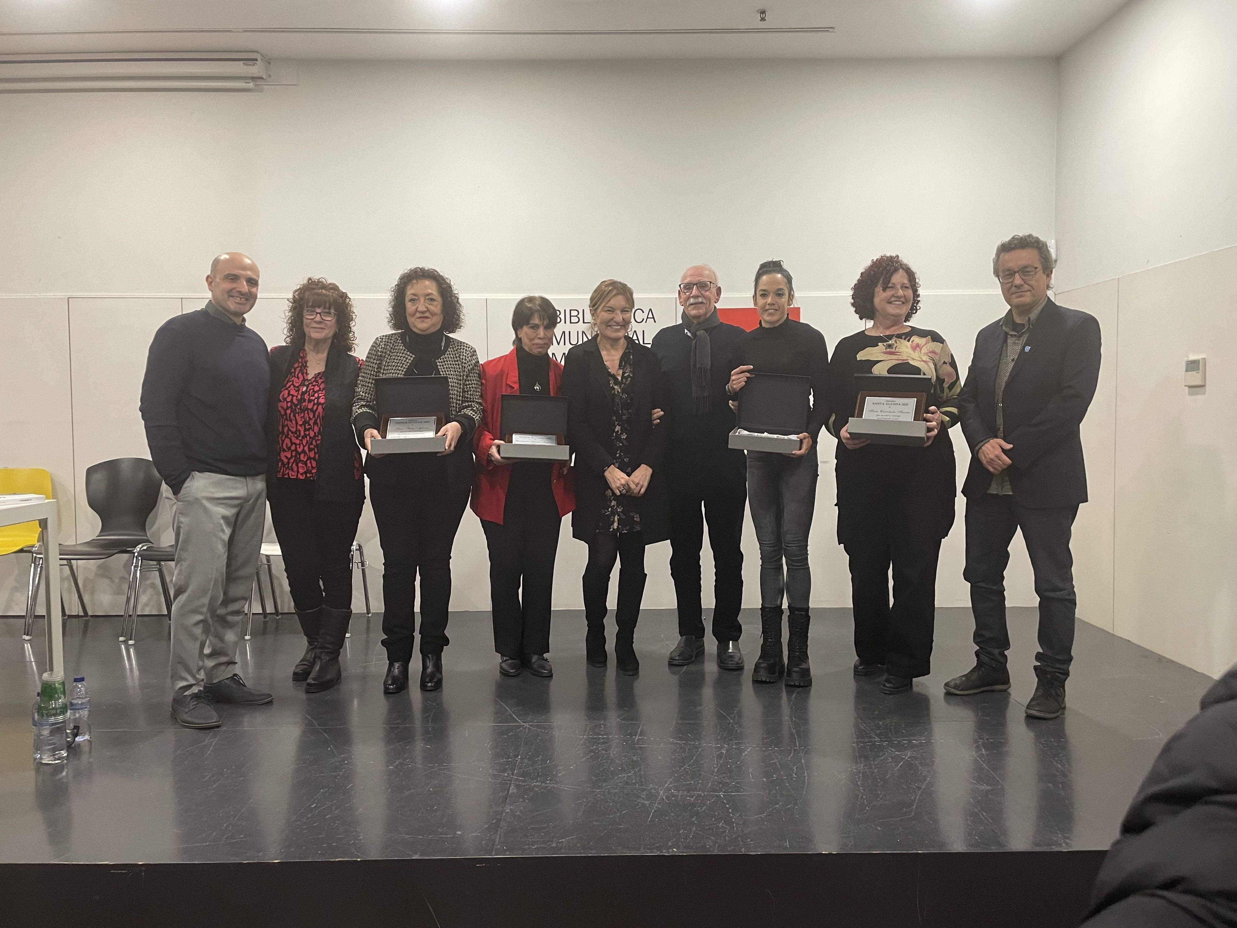 Les guardonades amb els Premis Santa Águeda 2025 FOTO: Marta Casas