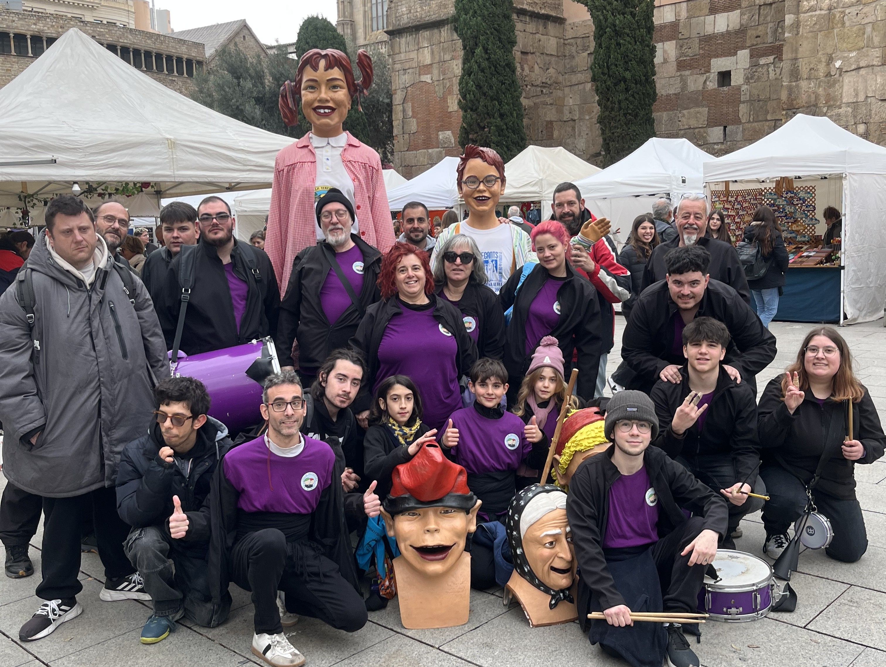 Els Geganters de Ca n'Oriol participen a la Cercavila dels Gegants d'Escoles FOTO: Cedida