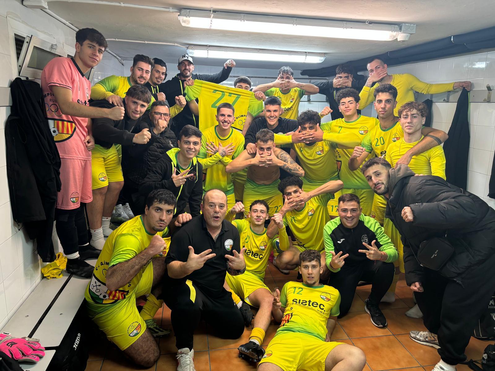 L'equip de l'amateur B de l'Olímpic en un partit anterior. FOTO: Cedida
