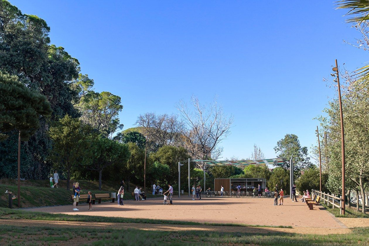 Render del nou espai de lleure al parc de Ca n’Oriol. Renderista: Josep Alcover Render del nou espai de lleure al parc de Ca n’Oriol. Renderista: Josep Alcover