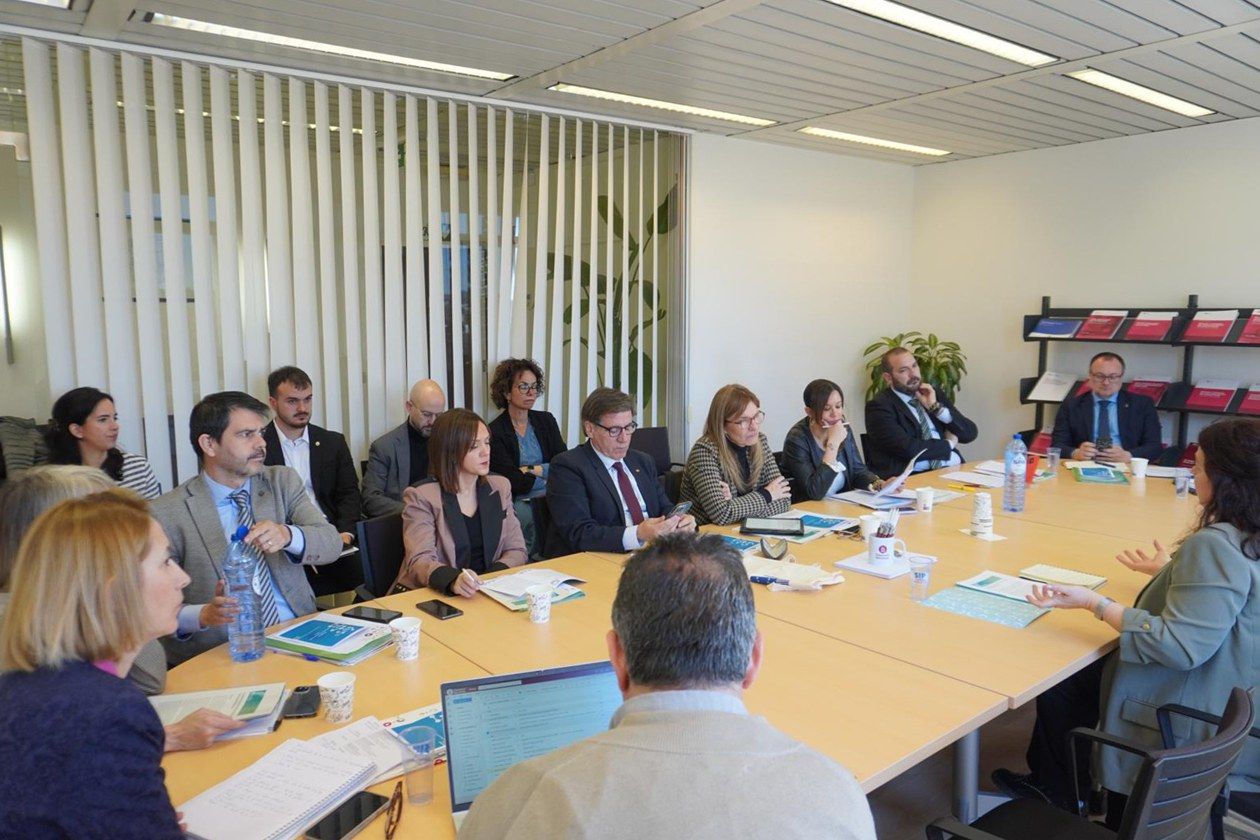 Els alcaldes i alcaldesses de l’Arc, durant una de les reunions. FOTO: Ajuntament de Rubí