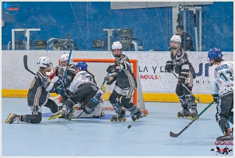 Victòria plàcida de l'HCR Cent Patins femení a Valladolid. FOTO: Cedida Victòria plàcida de l'HCR Cent Patins femení a Valladolid. FOTO: Cedida