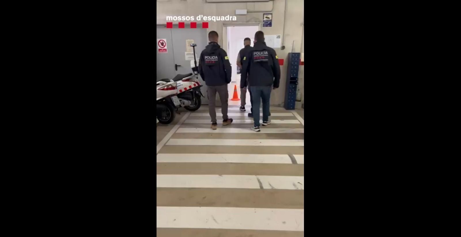 Detenen un veí de Rubí amb intenció de viatjar a Palestina i unir-se a un grup terrorista. FOTO: Captura de vídeo dels Mossos d'Esquadra