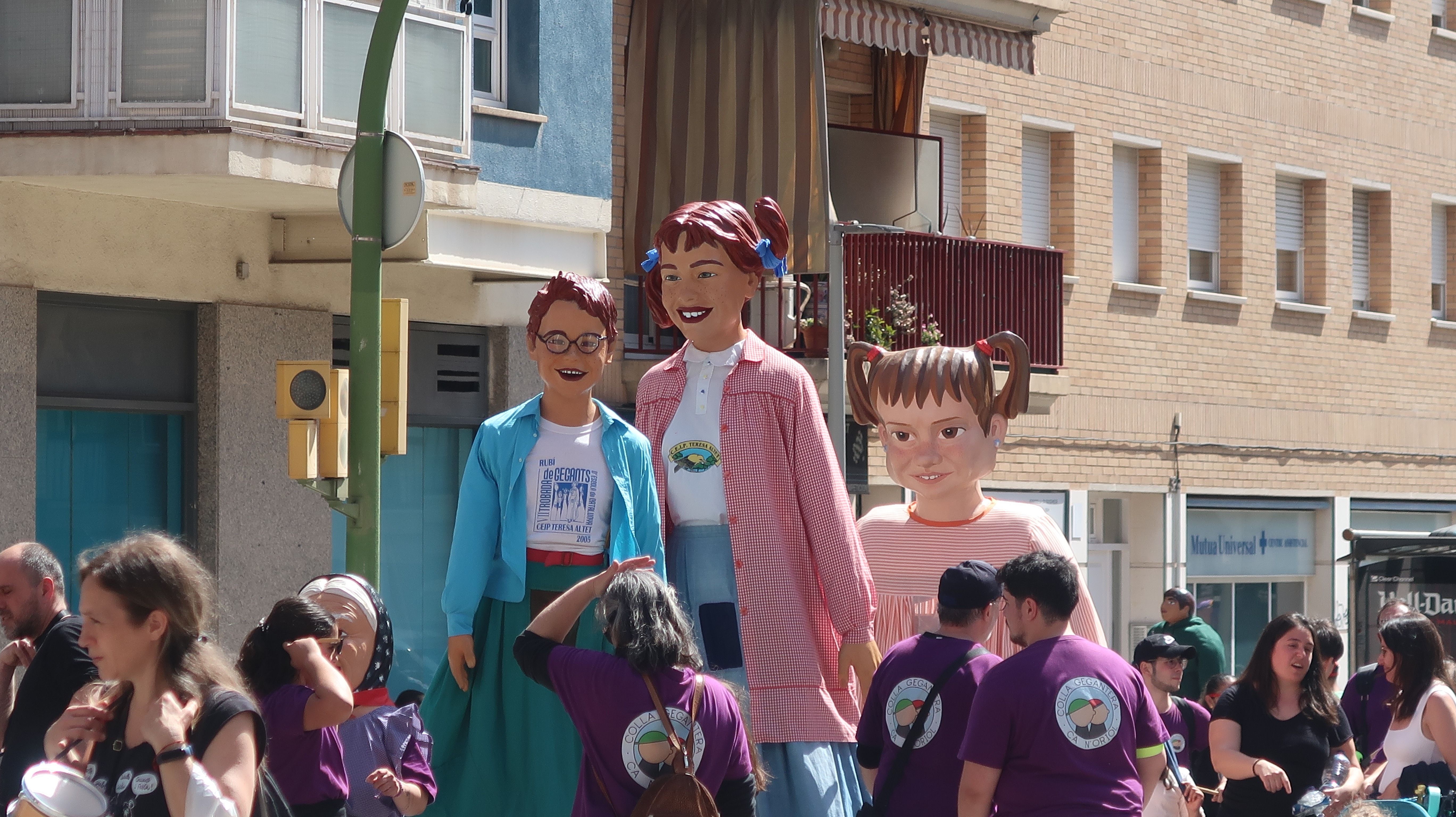 Cap de setmana de doblet per als Gegants de Ca n’Oriol. FOTO: Cedida