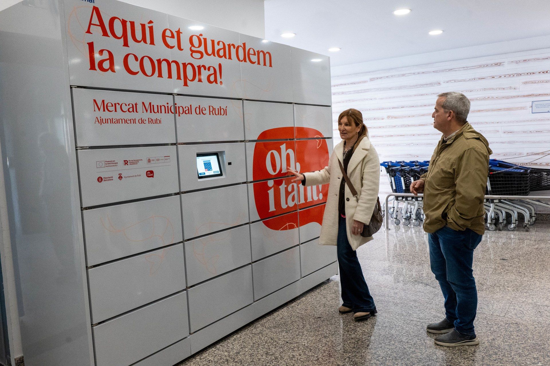 El Mercat Municipal es dota d’armaris refrigerats per a la recollida de comandes. FOTO: Ajuntament de Rubí - Localpres