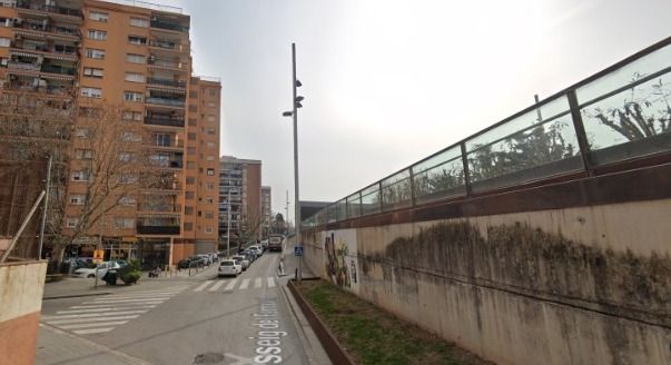 Tall de trànsit el 8 i 9 de maig en un tram del passeig del Ferrocarril. FOTO: Google Maps