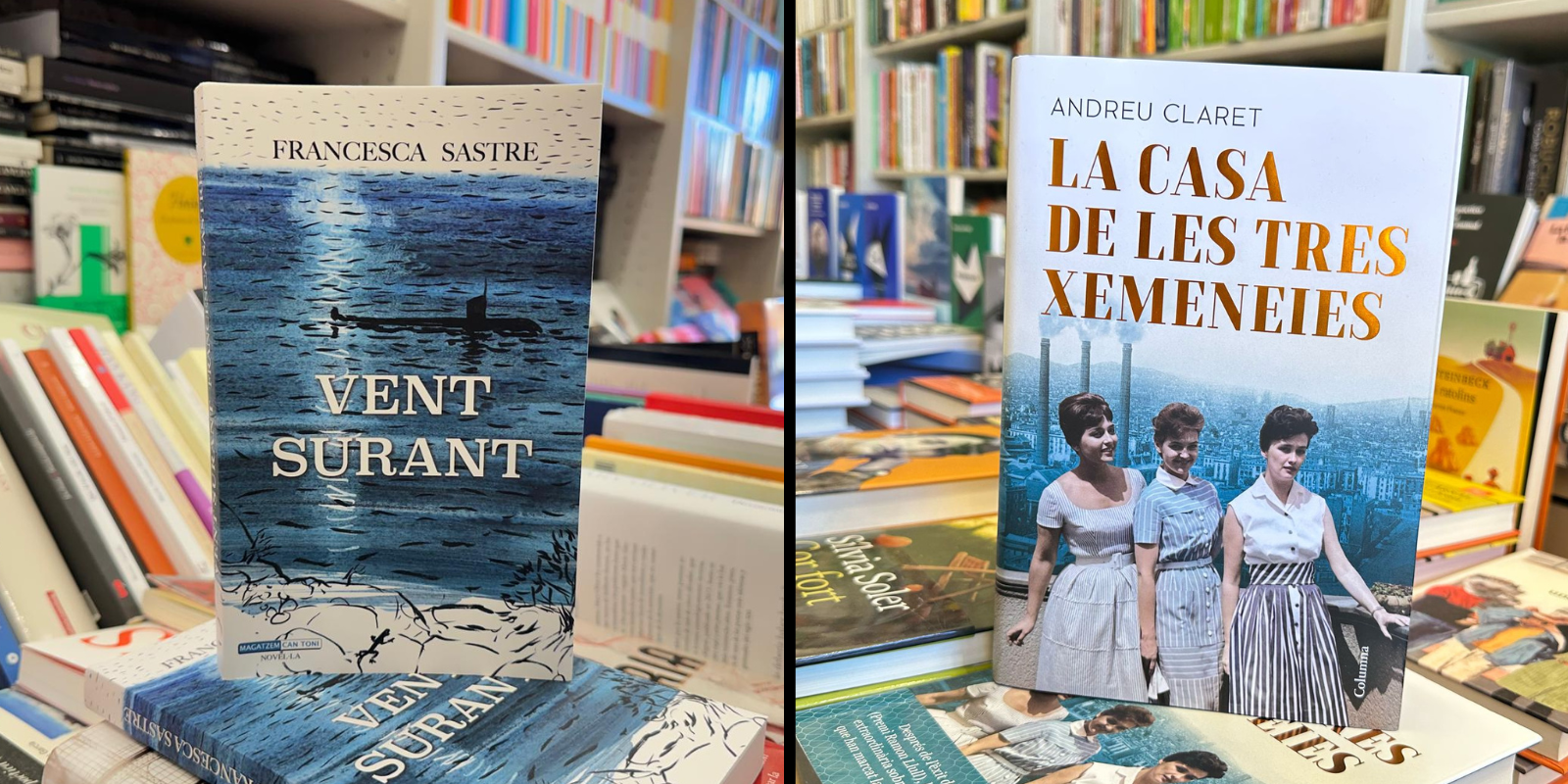 'La casa de les tres xemeneies' i 'Vent surant', els títols que es presentaran al Racó del Llibre