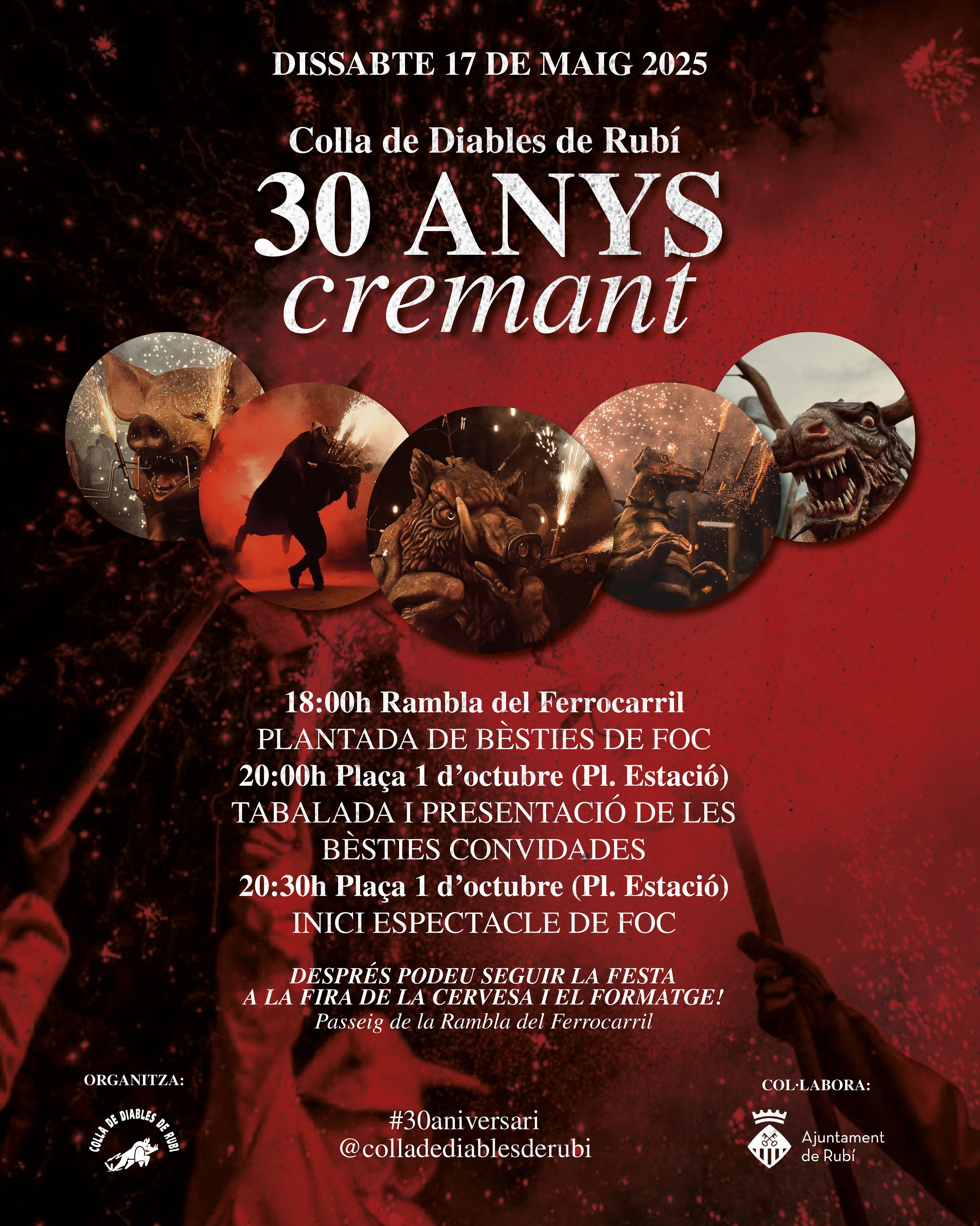Cartell 30 anys dels diables de Rubí Cartell 30 anys dels diables de Rubí