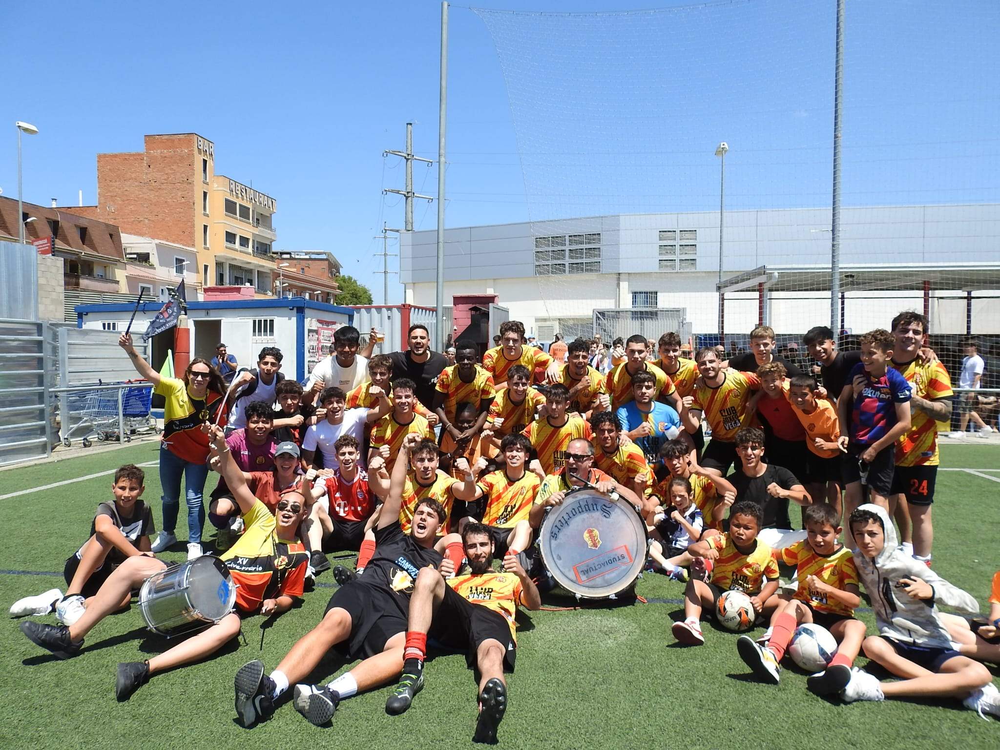 L'Amateur B del Veinti aconsegueix un gran resultat al primer partit de la promoció. FOTO: Cedida