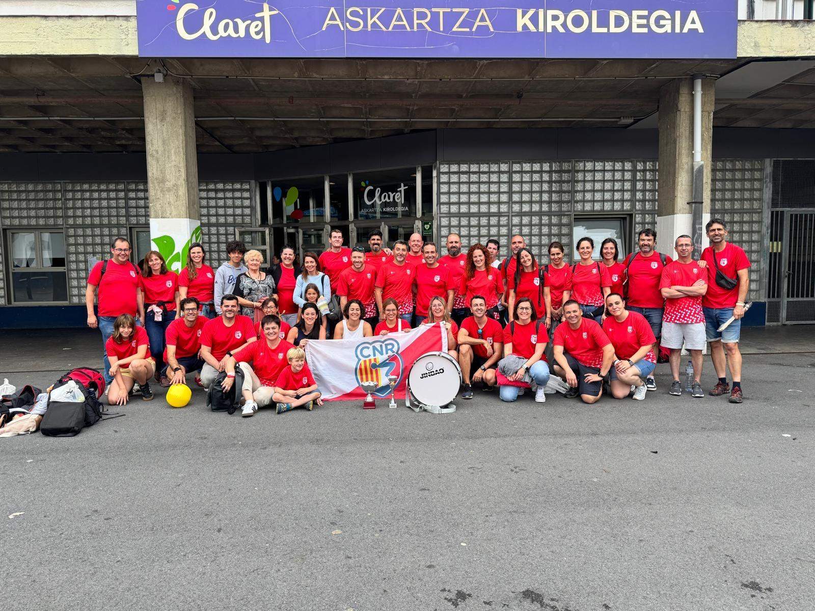 L'afició del CN Rubí a Bilbao. FOTO: Cedida