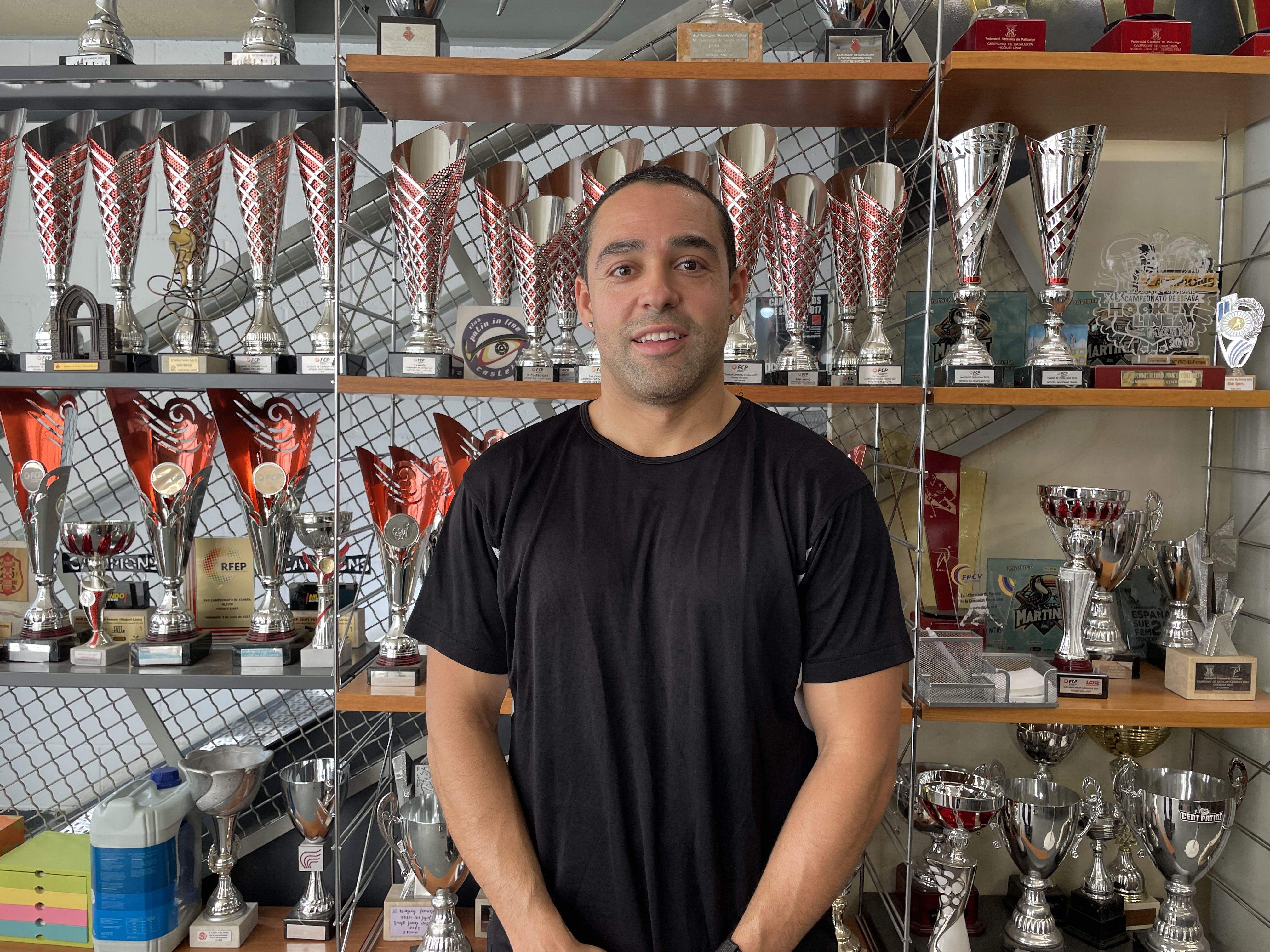 Marcus Fajardo, entrenador de l'equip femení de l'HCR Cent Patins. FOTO: Estela Luengo