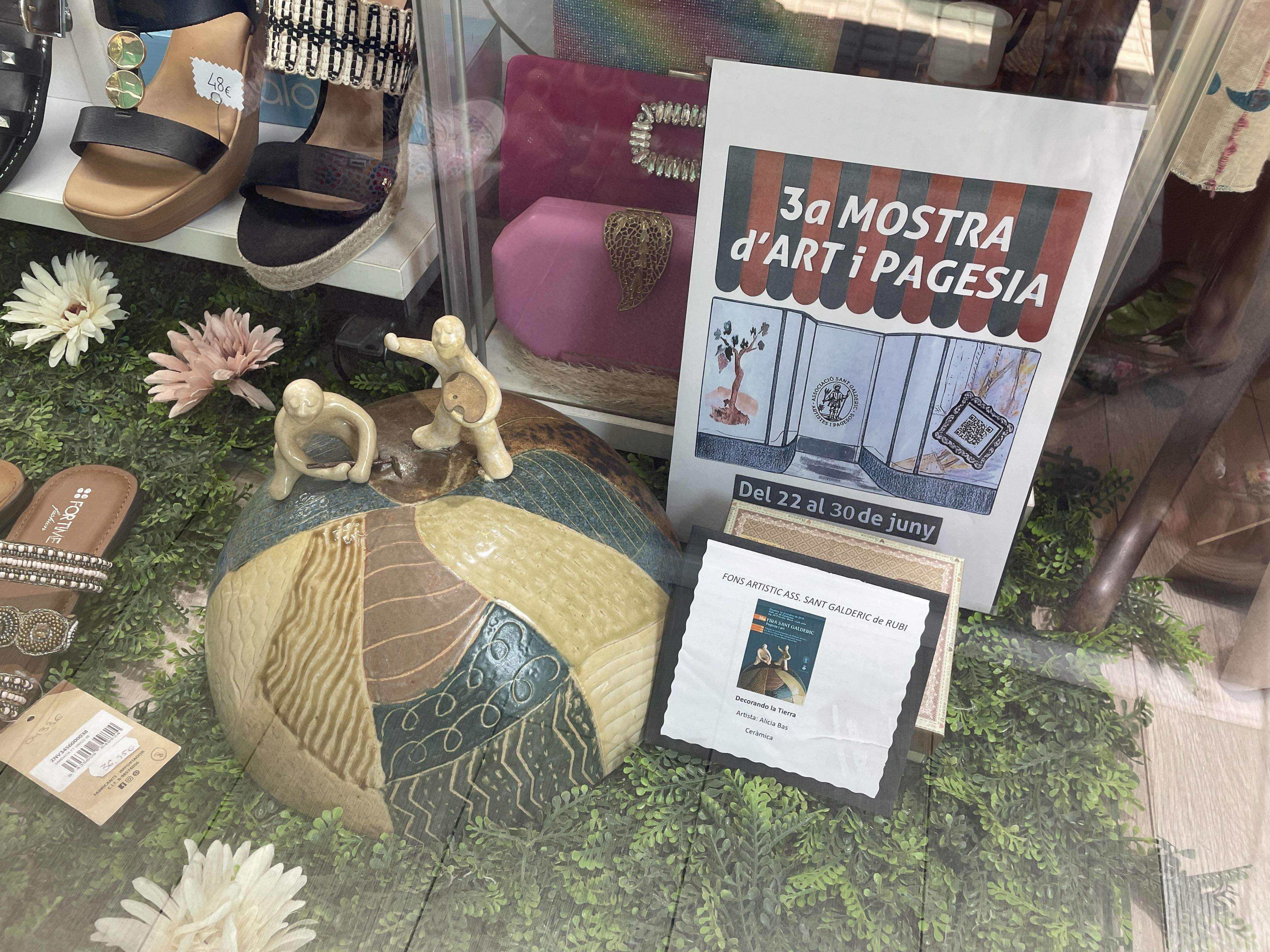 Una de les obres exposades en la 3a Mostra d'Art i Pagesia de Sant Galderic FOTO: Marta Casas