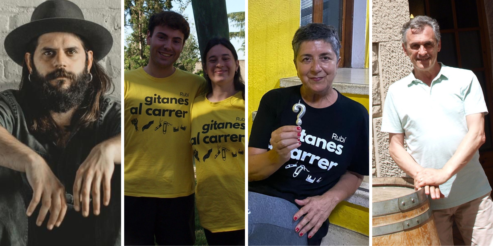 En Sergi, en David, la Júlia, la Lluïsa i en Blai expliquen els seus records de Festa Major FOTOS: Marta Casas/Cedides